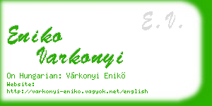 eniko varkonyi business card